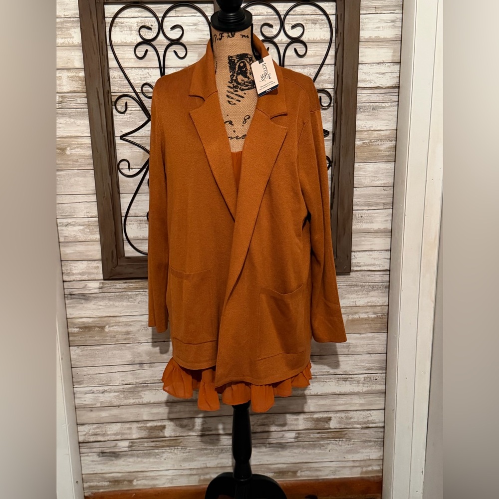 Terra & Sky Burnt Orange Cardigan